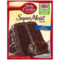 Betty Crocker Supermoist Milk Chocolate Cake Mix, 15.25 Ounce -- 12 per case.