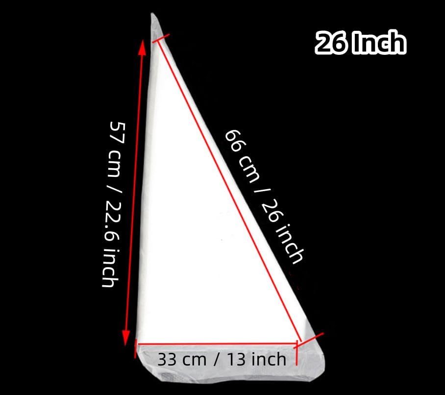 XXL 26in Pastry Bags Disposable, 100 Pcs 26 Inch Decorating Piping Bags for Frosting, Royal Icing, Professional Cake Supplies for Baking and Decorating