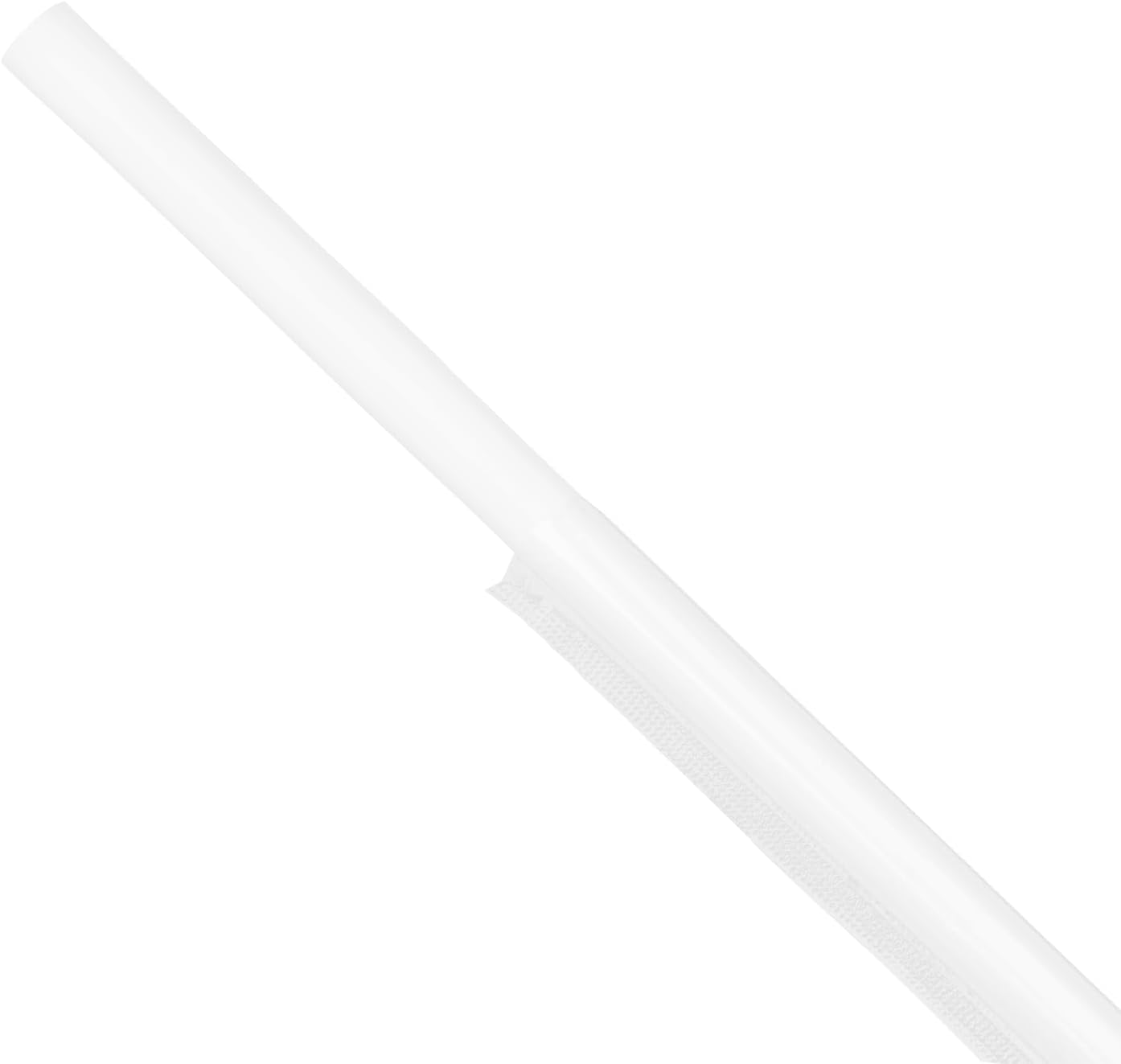 Karat 9" Boba Straws(10mm Diameter), Poly-Wrapped, Assorted Solid Colors (White)