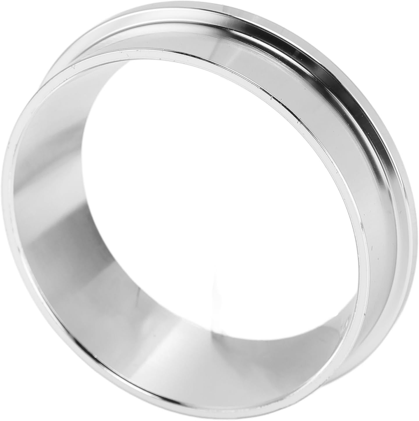 57.5MM Espresso Dosing Funnel, 304 Stainless Steel Coffee Dosing Ring Catcher Ring, Universal Coffee Dosing Ring Replacement for Home Coffee Machine Tools(Silver)