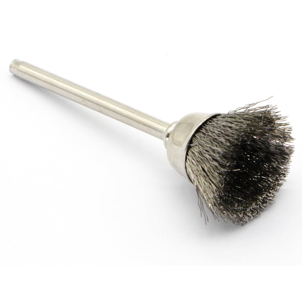 45-Piece Wire Brush Set - Metal Rust Removal, Polishing, Cleaning - Shaft 1/8″ (3mm) - Removes Burrs, Dust, and Oxide Layer - Handles Rough Surfaces - Designed for Industrial and DIY Enthusiasts