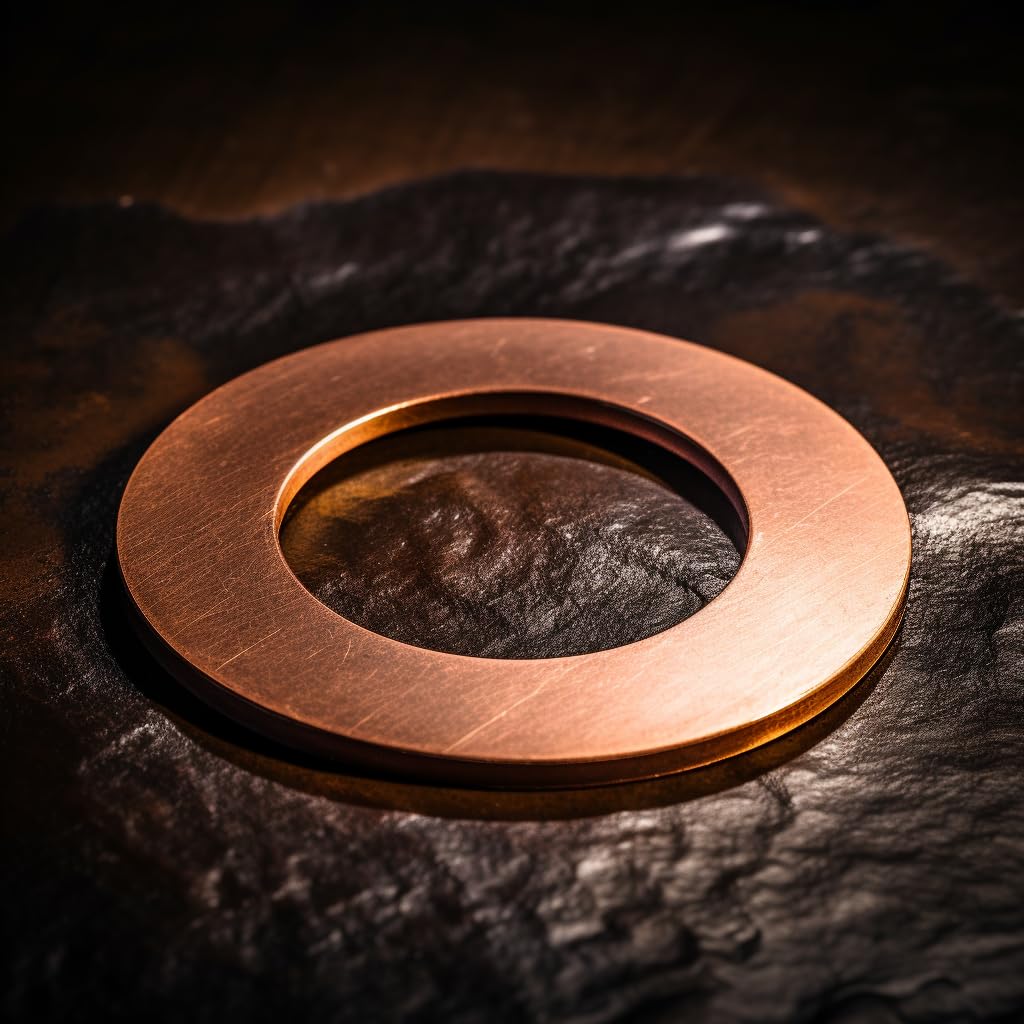 M14 Flat Washer Copper Sealing Ring, 14mm ID 20mm OD 1.5mm Thickness Metric Sealing Gasket, 40 Pieces