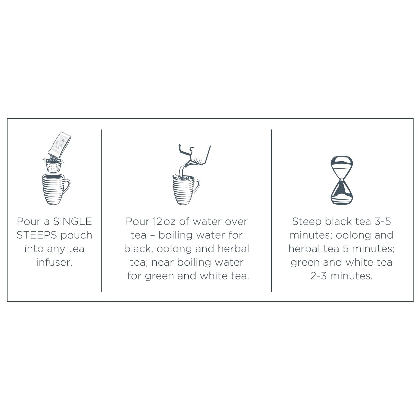 Tea Forte Tea Tasting Assortment Single Steeps Loose Leaf Premium Tea Gift Set Sampler, 15 Count 3 of Each Assorted Blends, Pre-Portioned Single Serve Pouches, Steeps 12 oz