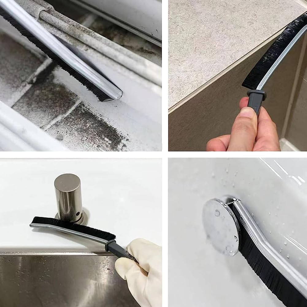 Crevice & Tube Brush Set:13-Pack Flexible Nylon Brushes for Kitchen Sink, Bathroom Tile, Car Detailing,Fridge, Lab - Women's Cleaning Kit