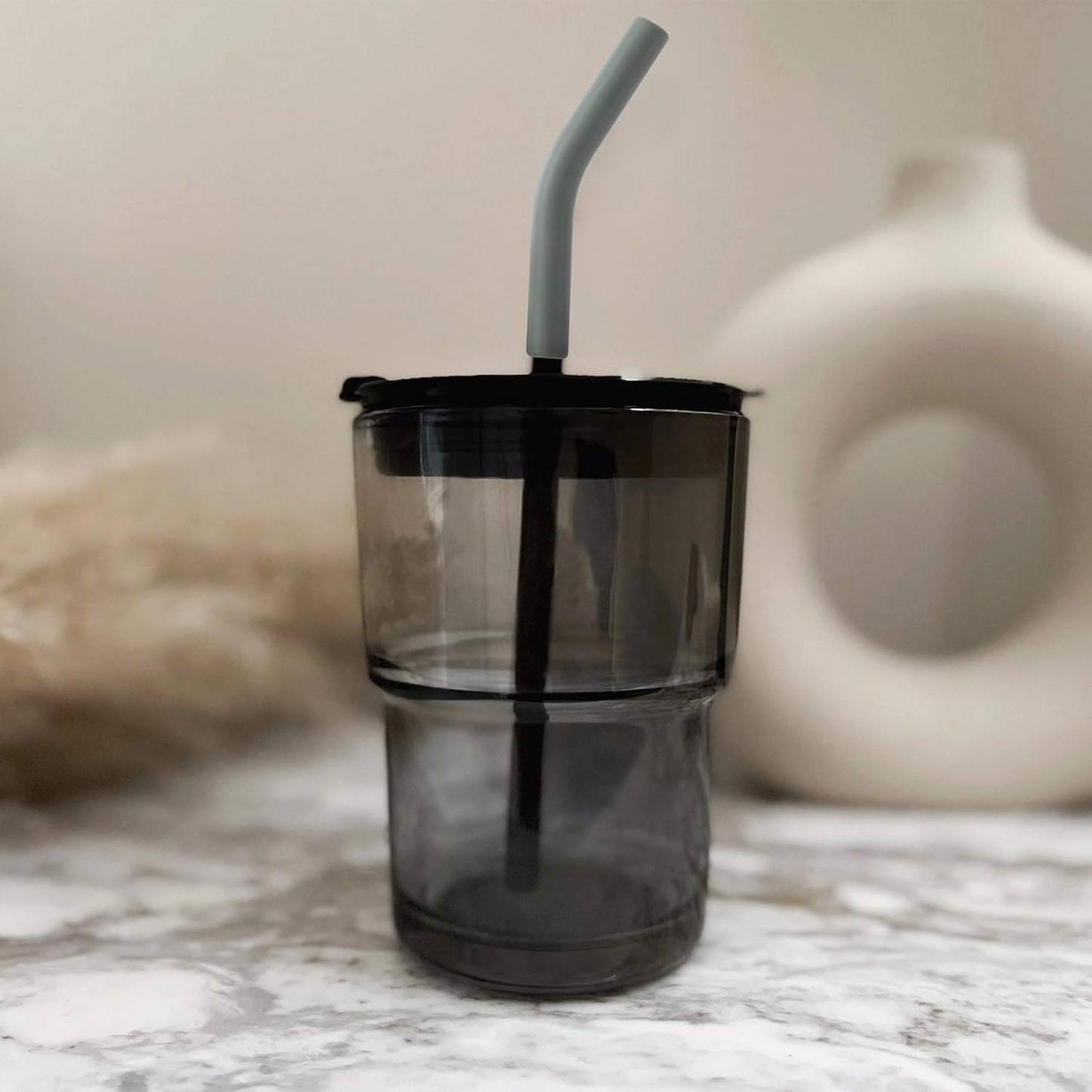 6 Pcs Army Green Silicone Straw Tips 8mm Outer Diameter Flexible Protective Eco-friendly Reusable Straw Covers for Metal Straws