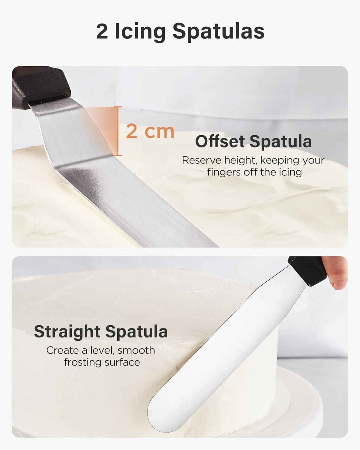 Kootek 144PCs Cake Pan Set, Cake Decorating Kit with 3 Nonstick Round Springform Pans (4, 7, 9 inch), Piping Bags and Tips, Cake Leveler, Other Cheesecake Pan Tools Baking Supplies Gifts & eBook