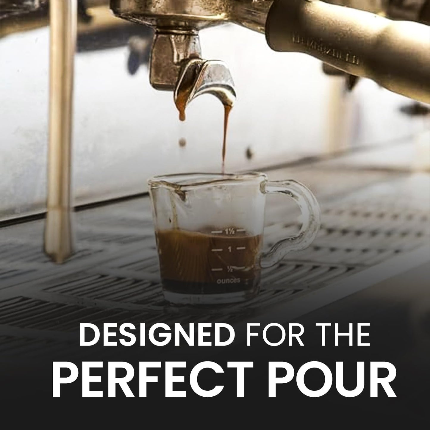 Rattleware 3 oz Espresso Shot Glass Pitcher β Double Spouted Genuine Barista Measuring Cup with White Graduations in ml & oz β High-Volume, Commercial-Grade for Swift Espresso Pouring & Precision