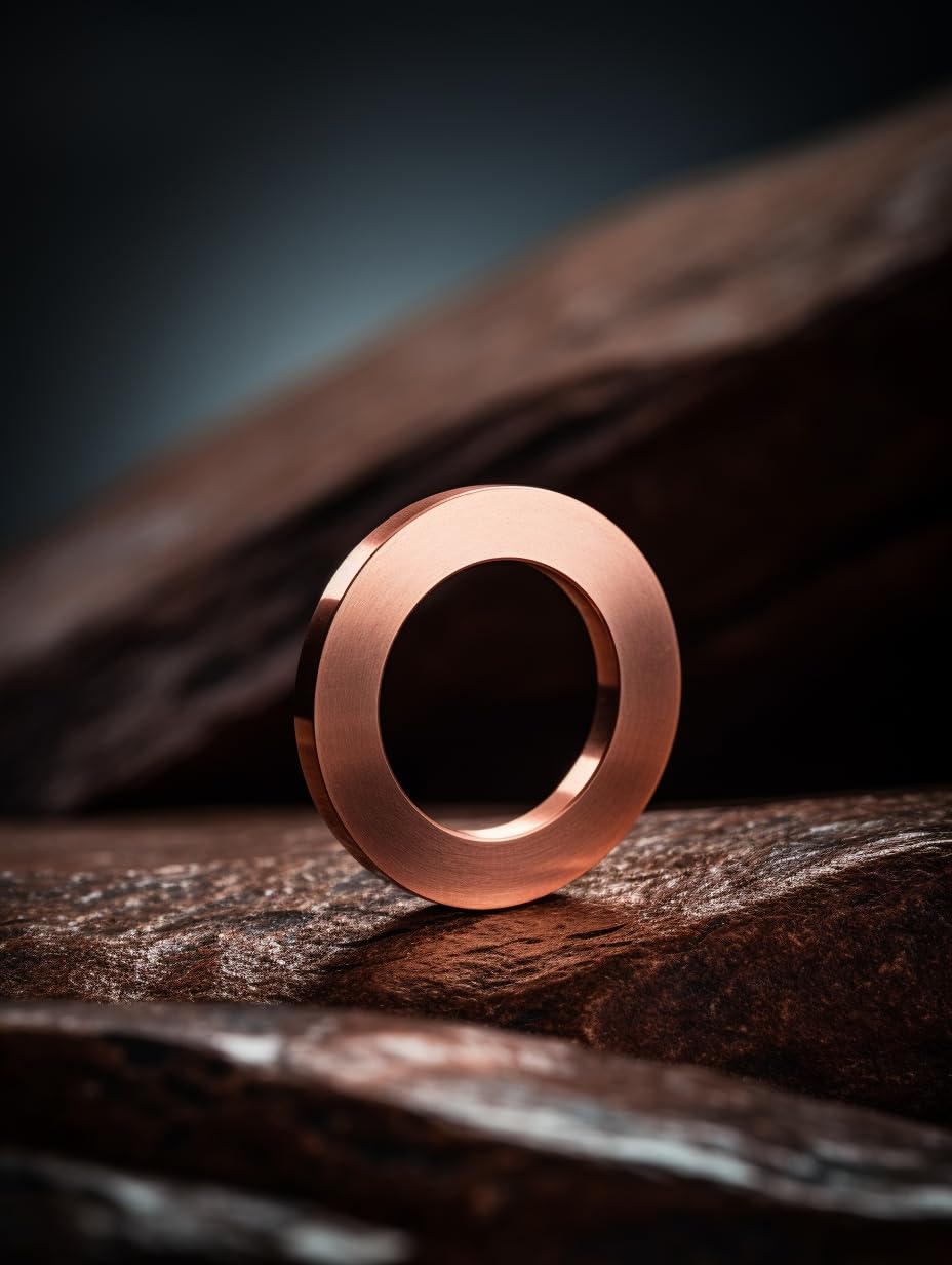 M16 Flat Washer Copper Sealing Ring, 16mm ID 22mm OD 1.5mm Thickness Metric Sealing Gasket, 30 Pieces