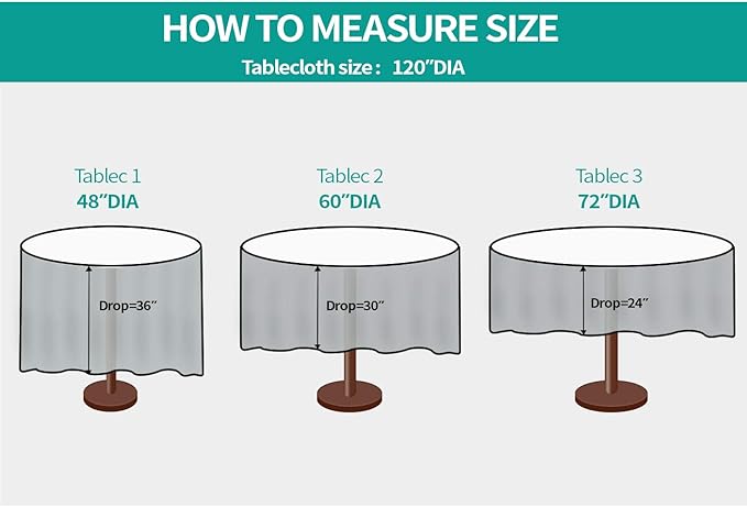 Surmente Red Tablecloth for Round Tables, 120-inch Round Table Cloths for Weddings, Banquets, or Restaurants