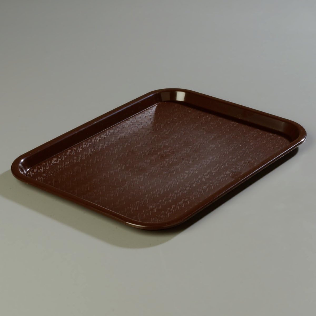 Carlisle FoodService Products Cafe Plastic Fast Food Tray, 14" x 18", Chocolate