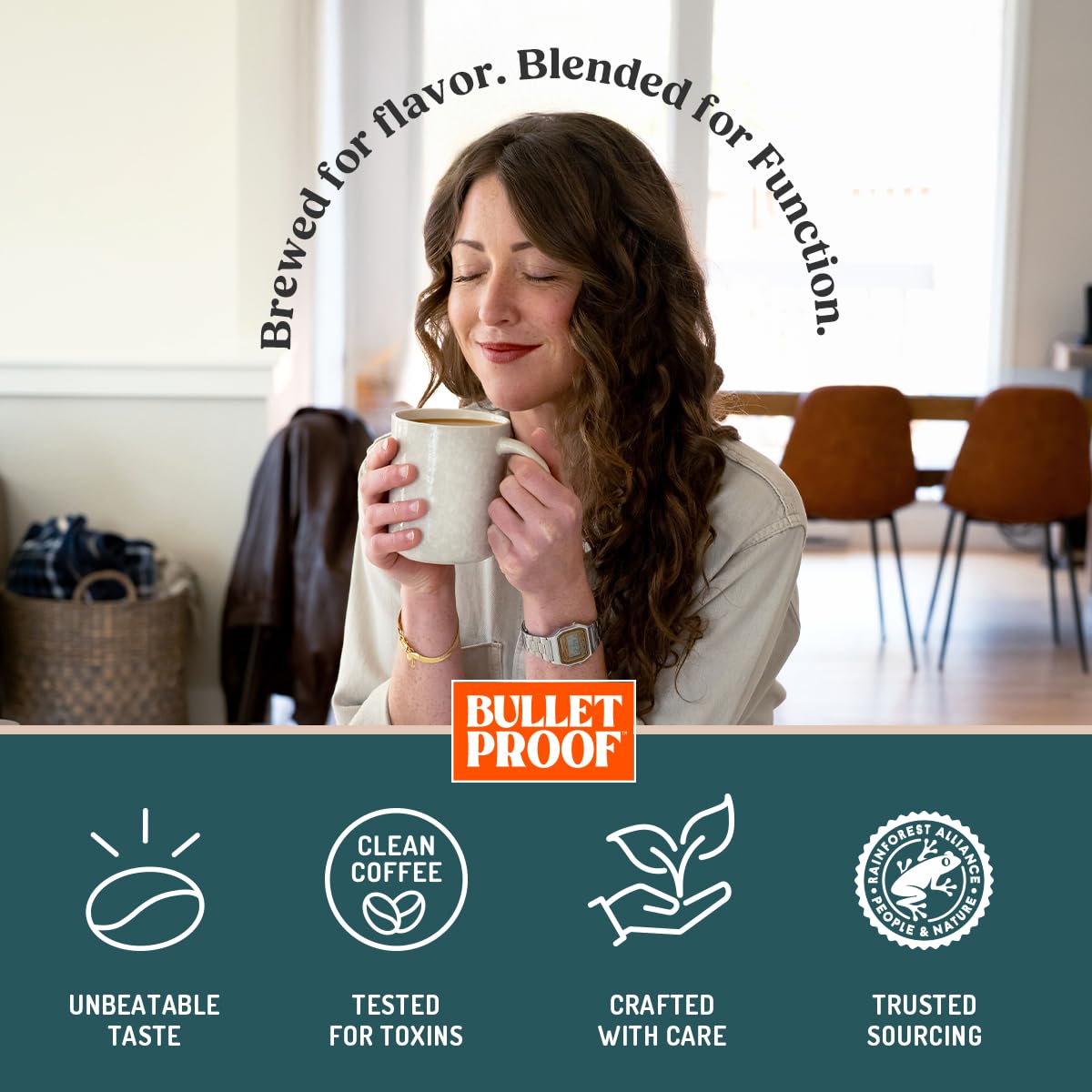 Bulletproof The High Achiever Ground Mushroom Coffee, 10oz (Pack of 3), High Caffeine with Lion's Mane, B Vitamins and Adaptogens for Energy & Focus, Medium-Dark Roast