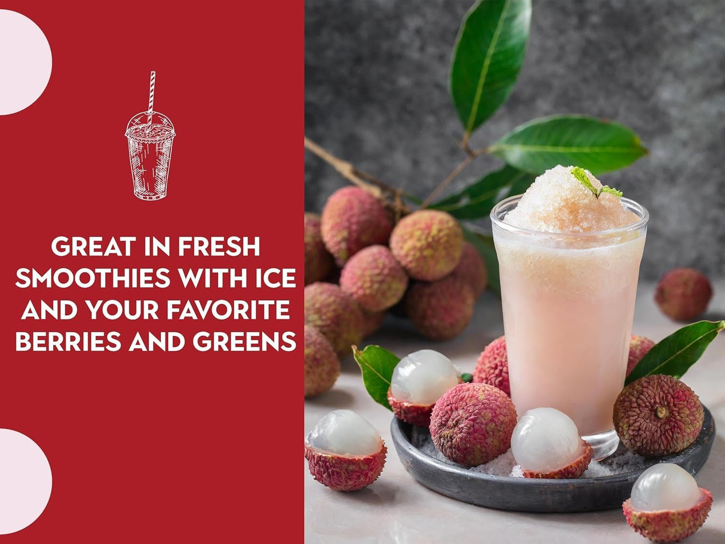 Ancient Roots Lychee Fruit Powder - All-Natural Fruit Powder, Filled with Antioxidants, 75 Servings (10.5 ounces)