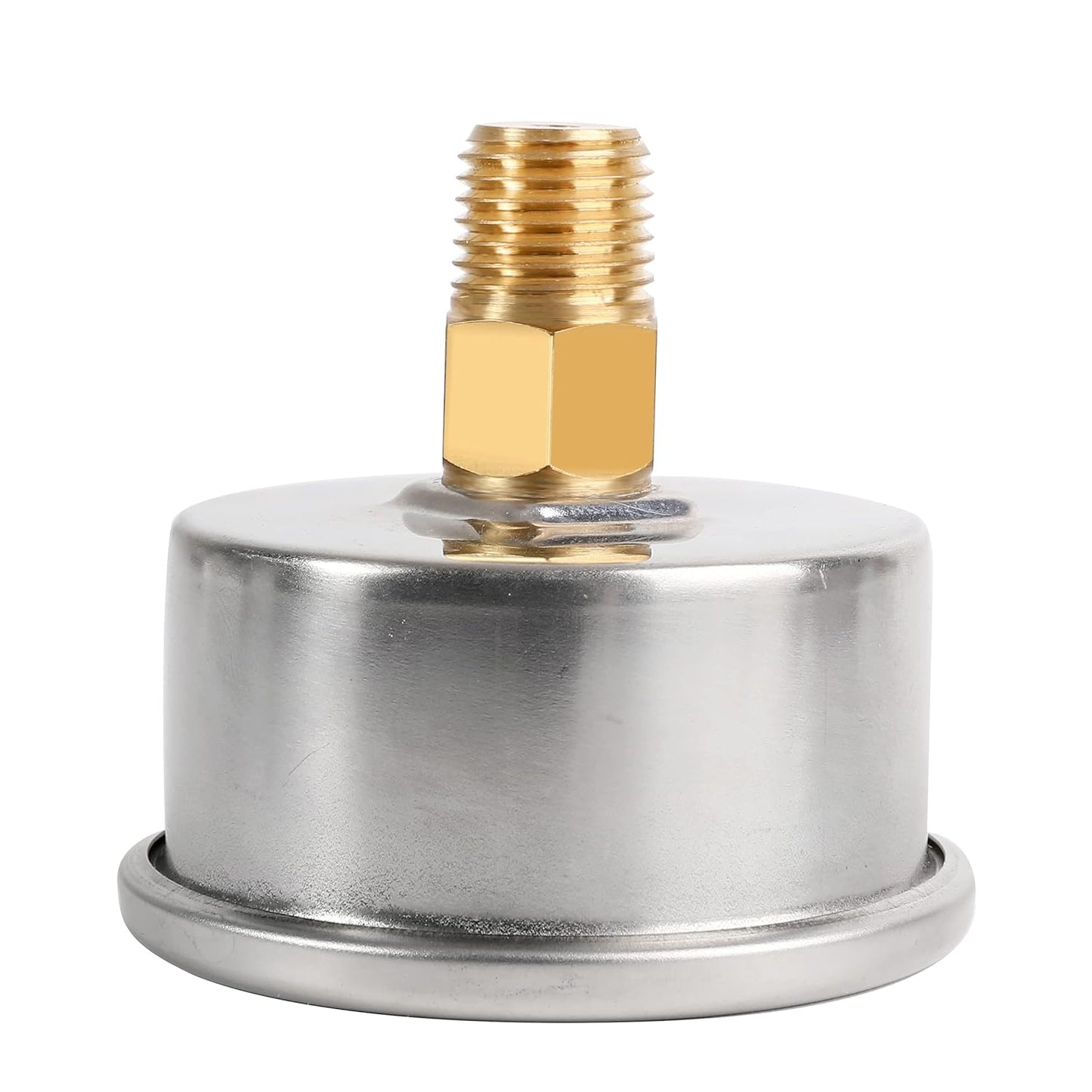 Glycerin Filled Pressure Gauge 300psi/20bar, Stainless Steel case, Brass Inside Construction, 2-1/2" dial, 1/4" NPT Back Connection.……