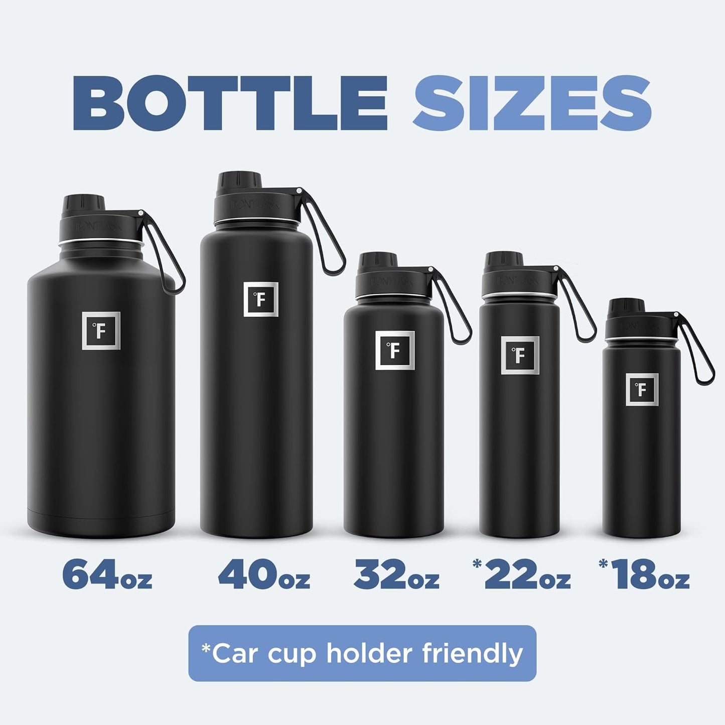 IRON °FLASK Camping & Hiking Hydration Flask with 3 Lids - Stainless Steel, Double Walled & Vacuum Insulated Water Bottle - Leak Proof & BPA Free (Bubble Gum, Spout - 32 oz)