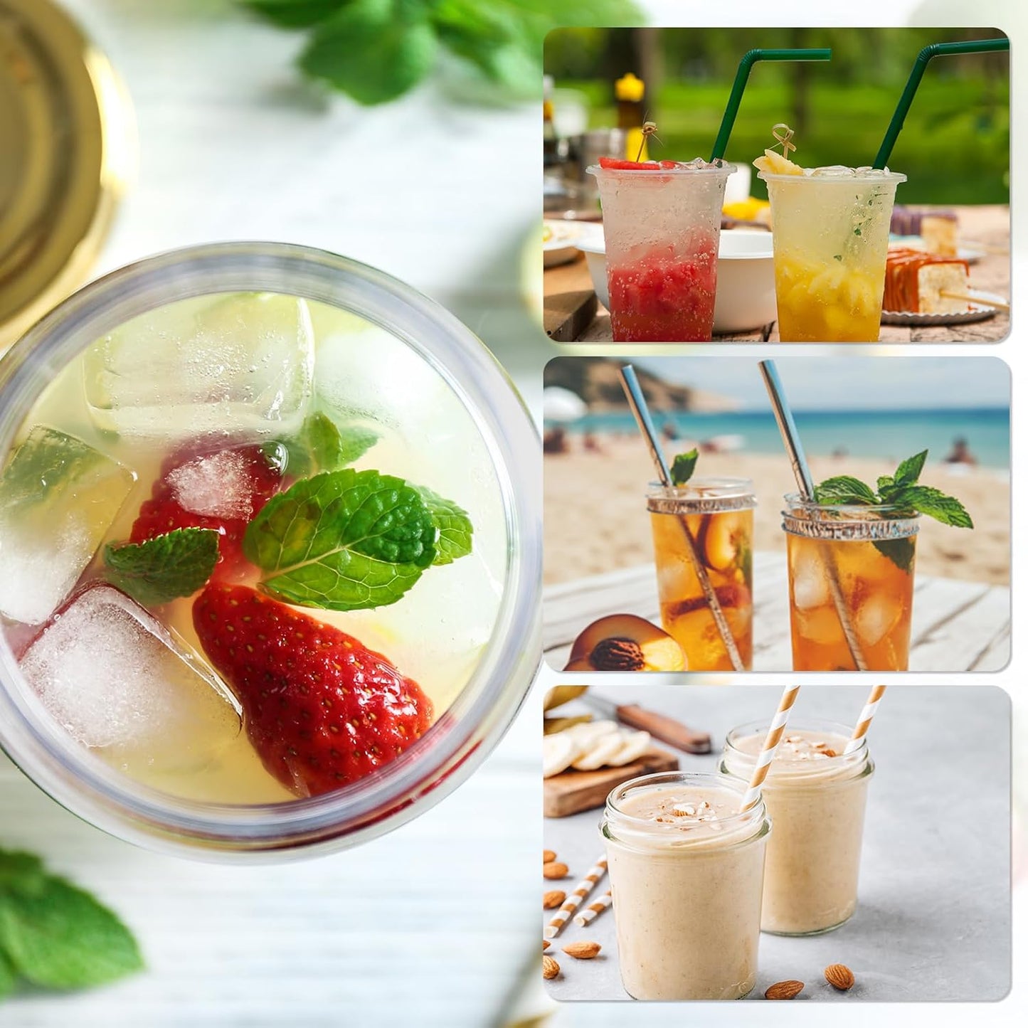 uxcell 20Pcs Silicone Straw Tips, Metal Straw Covers, Soft Reusable Straws Tips Fit for 6mm/0.24" OD Stainless Steel Straws (Purple)