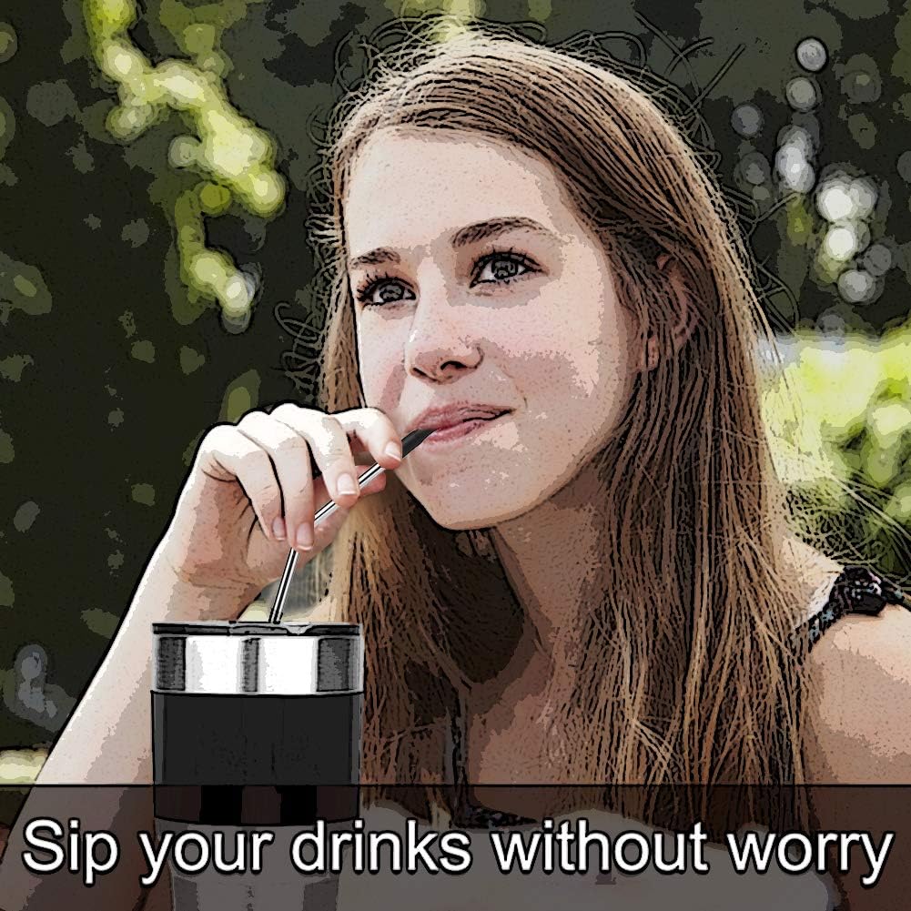 22Pcs Reusable Straws Tips, Silicone Straw Tips, Multi-color Food Grade Straw Tip Covers Only Fit for 1/4 Inch Wide(6MM Out diameter) Stainless Steel Straws by Accmor