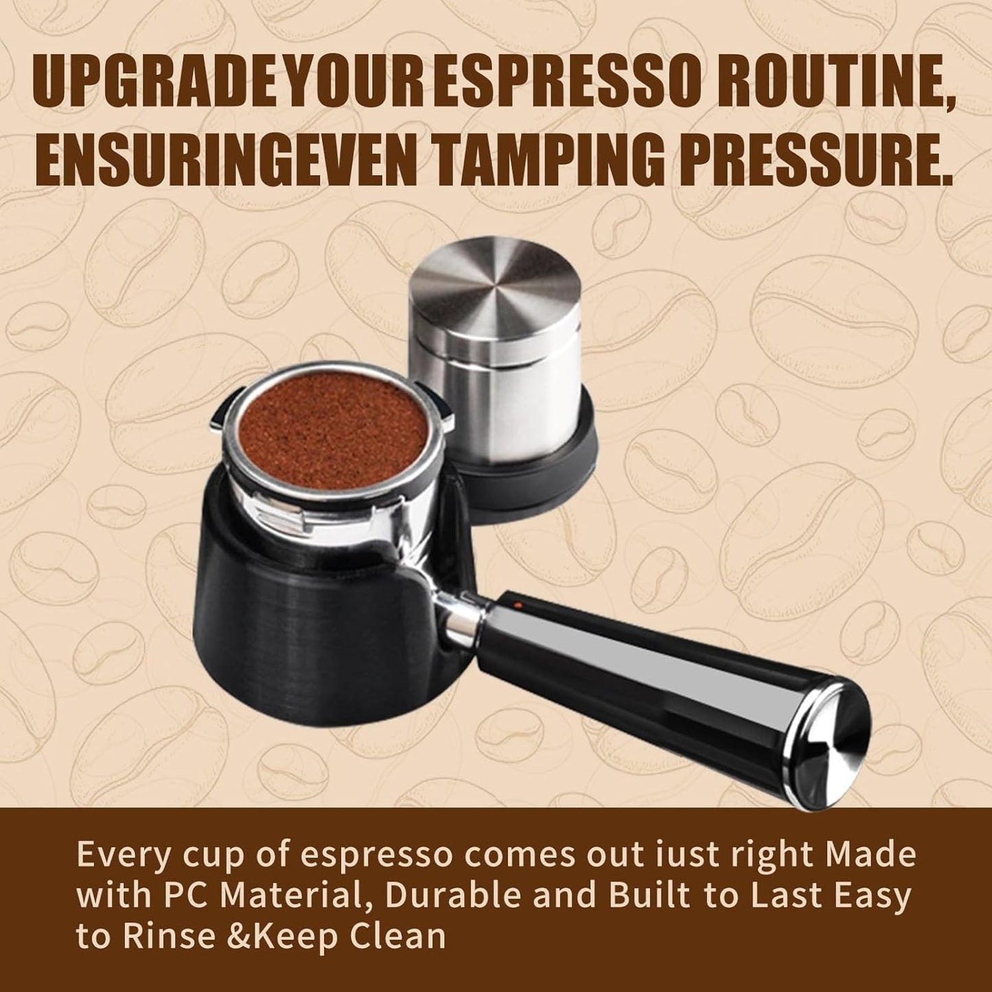 Coffee Tamper Base for Ninja Espresso ES601, Improves Tamping Stability and Extraction, Anti-Slip PETG Base Accessories for Ninja Luxe Cafe Machine
