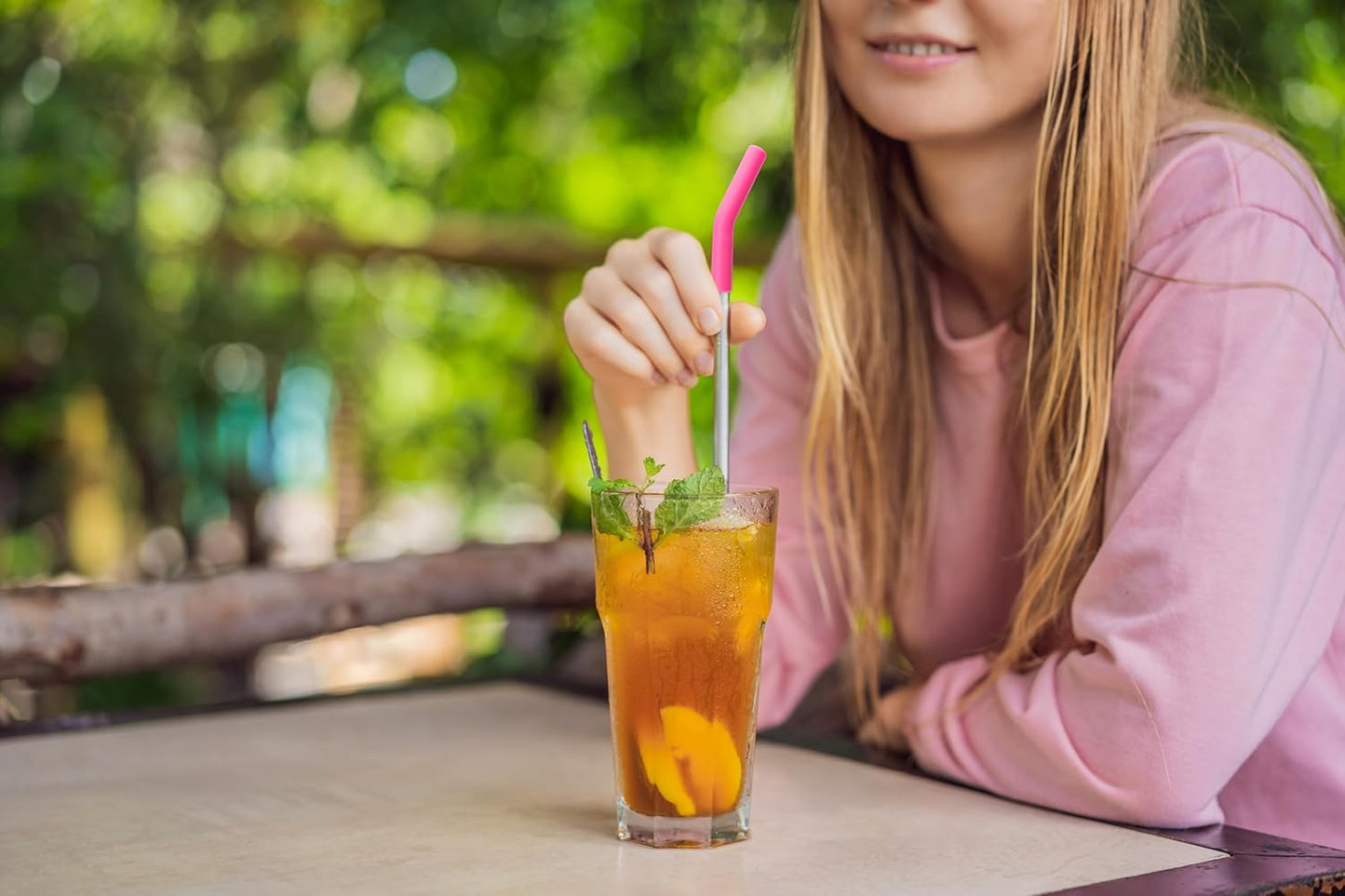 Zibtes-4PCS Silicone Straw Tips- Food Grade Rubber Metal Straws Tips Covers Only Fit for 1/3 Inch Wide(8MM Outdiameter) Stainless Steel Straw-Purple