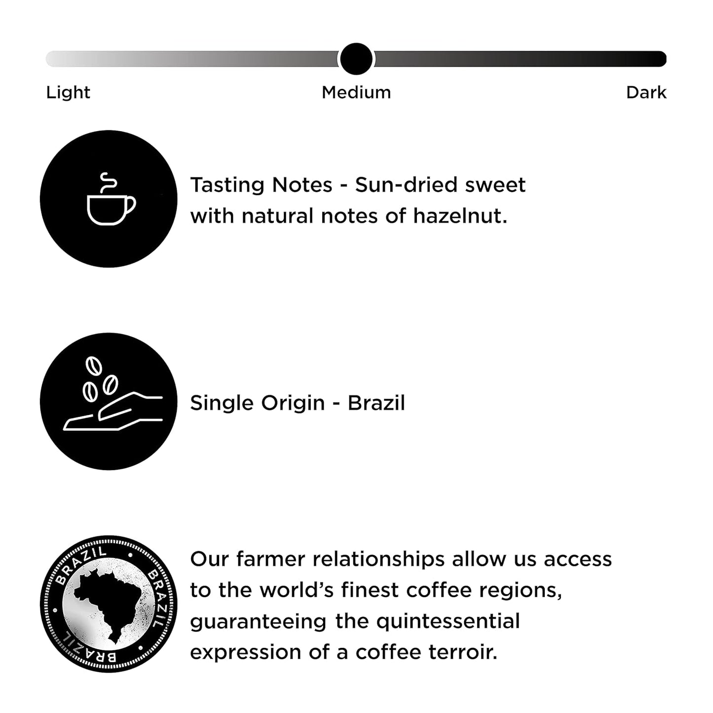 Peet’s Coffee Brazil Minas Naturais K-Cup Coffee Pods for Keurig Brewers, Medium Roast, 10 Pods