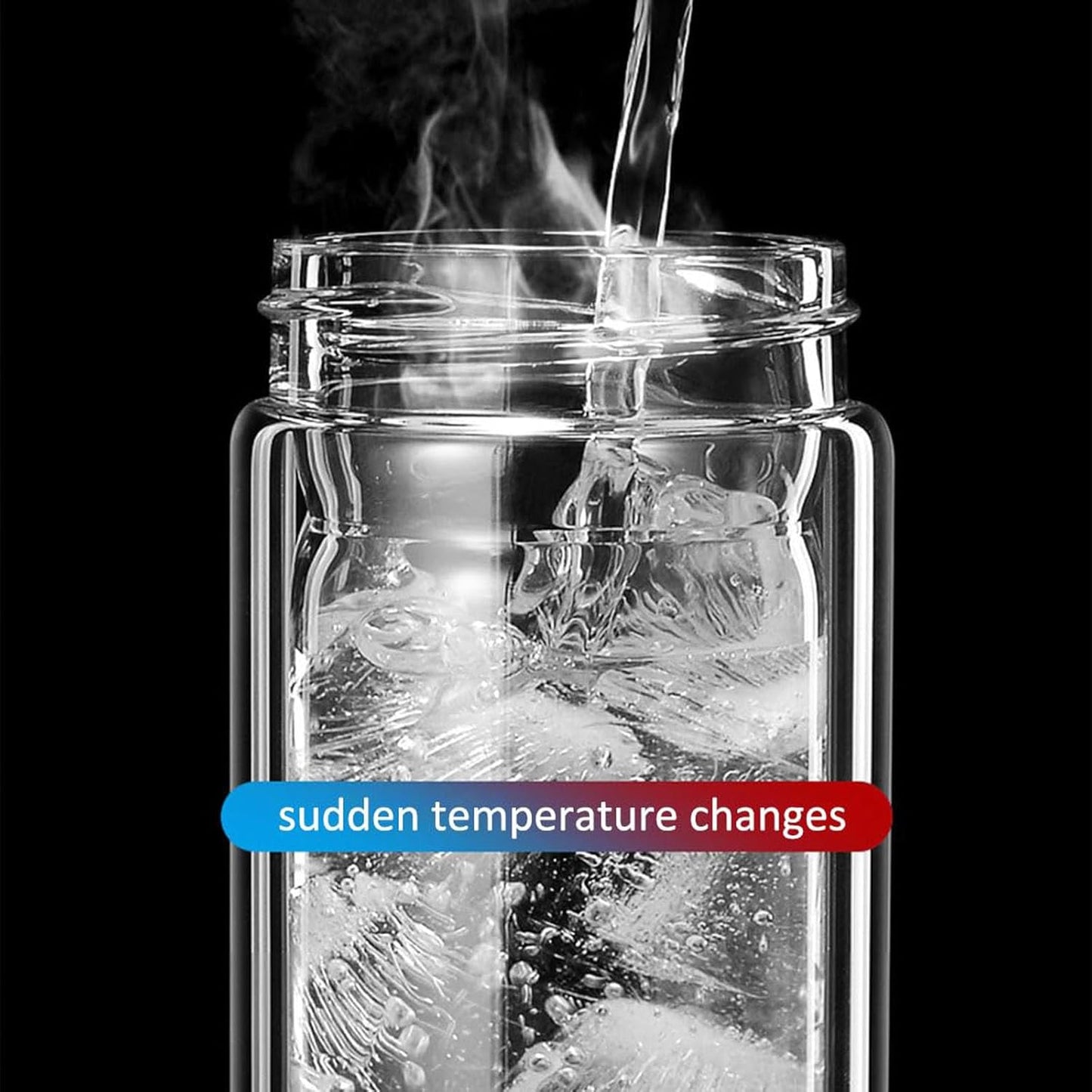 QUROXO 2025 New Tryteava Glass Infuser, Teava 3-In-1 Smart Tea Infuser with Cup Brush, Double-Layer Borosilicate Glass Tryteava Tea infusers Separation Cup (Pink, 350ml (12oz))