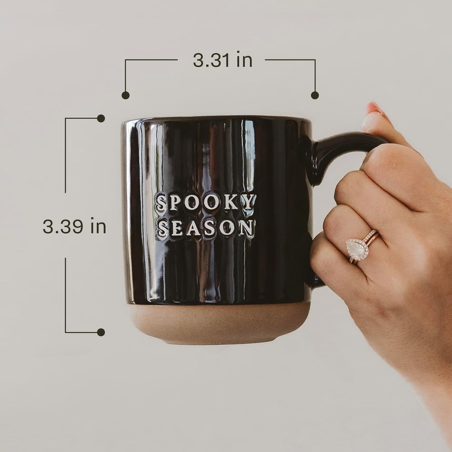 Sweet Water Decor Halloween Coffee Mug - Spooky Coffee Mug for Halloween - Durable Stoneware Mug for Tea & Cocoa - Perfect Fall Mugs for Morning Brew & Cozy Nights - Spooky Season Design Mug 14oz