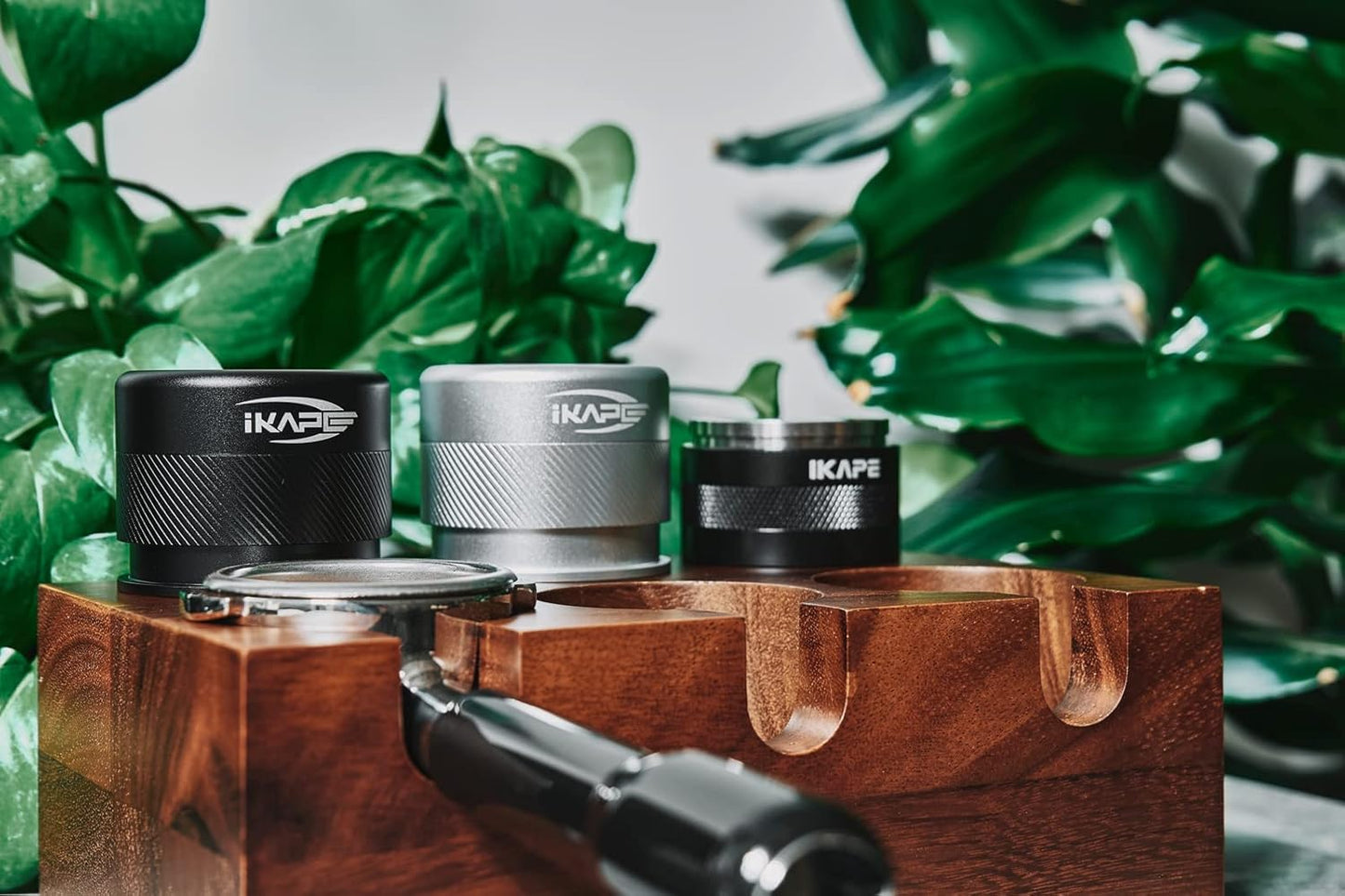 IKAPE Coffee Products, 58MM Espresso Tamper, Premium Barista Coffee Calibrated Tamper with Spring Loaded, 100% Stainless Steel Tamper Compatible with All 58MM Bottomless Portafilter (Silver)