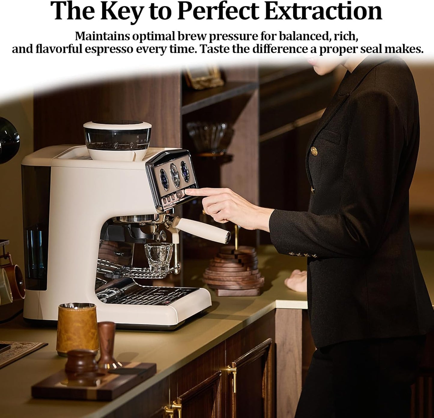 Silicone Steam Ring for Breville Espresso Machines 54mm, Compatible with Multiple Models Leak-proof Gasket, Replaceable, Good Seal, Better Extraction (2 Pack)