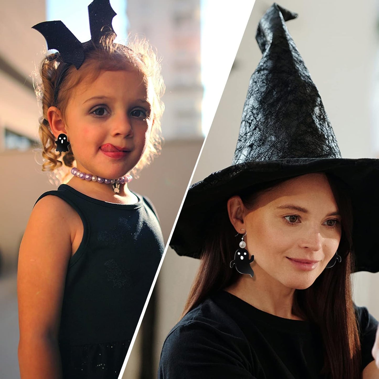 LET'S RESIN Ghost Shape Resin Earring Molds, Silicone Molds for Epoxy Resin with Earring Accessories, Jump Rings, Epoxy Resin Molds for DIY Keychain, Halloween Decoration