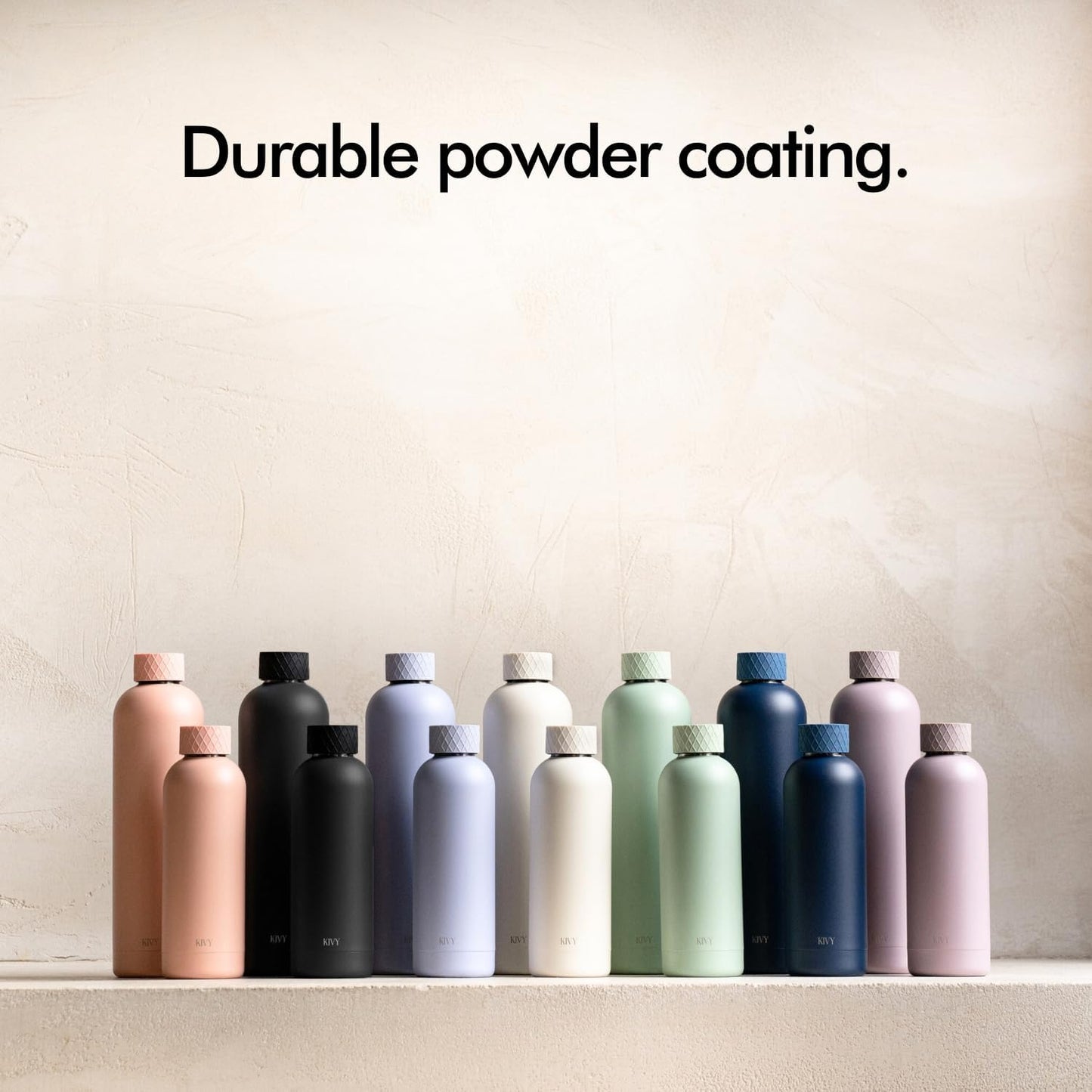 KIVY 32oz Stainless Steel Insulated Water Bottle - Leak Proof, Keeps Cold Up to 24 Hours, Hot Up to 18 Hours - 1 Liter Capacity, Premium Insulation, Leakproof Lid