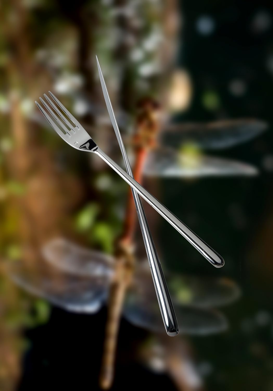 Fortessa Dragonfly 18/10 Stainless Steel Flatware Table Fork, 8.25-Inch, Set of 12