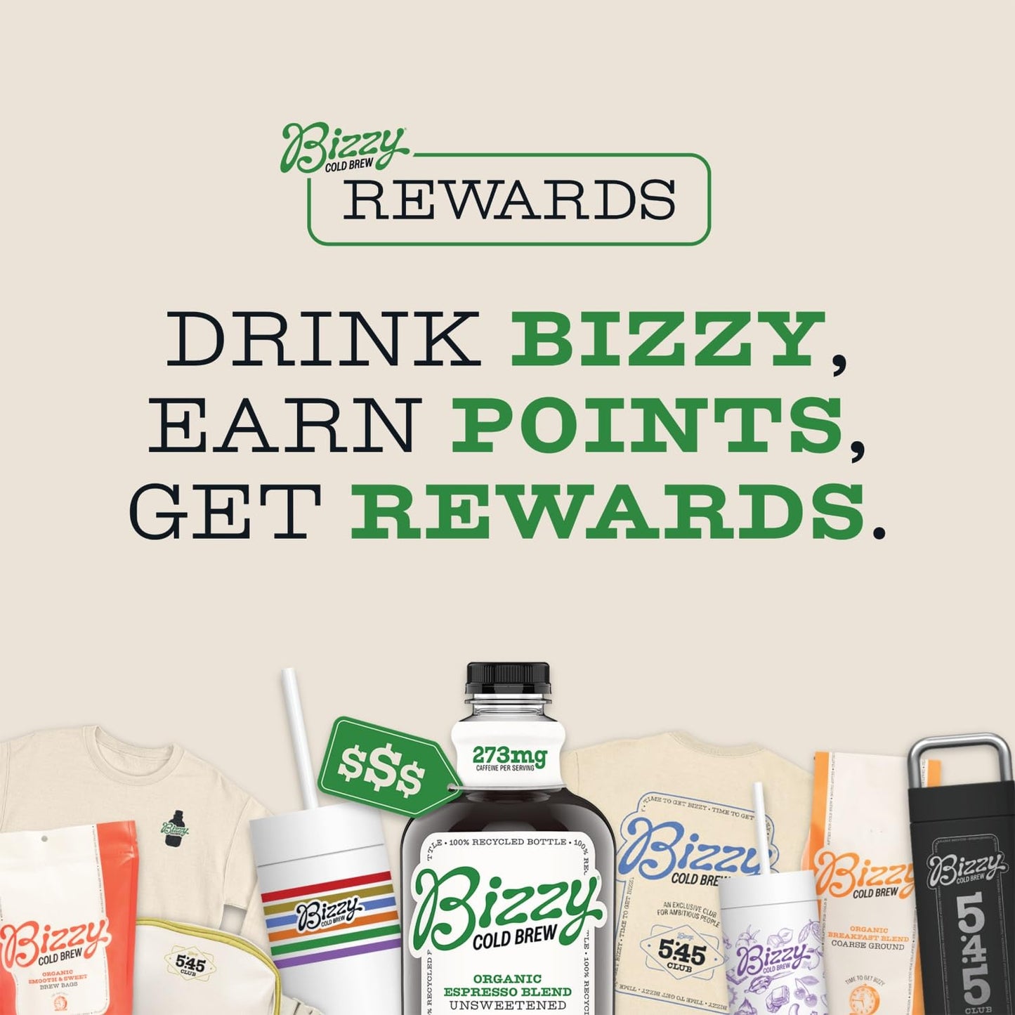 Bizzy Organic Cold Brew Coffee | Espresso Blend | Coarse Ground Coffee | Medium-Dark Roast | Micro Sifted | Specialty Grade | 100% Arabica | Brew Bags | 12 Count | Makes 42 Cups