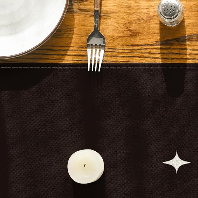 Artoid Mode Spooky Skeleton Spider Bone Halloween Table Runner, Holiday Kitchen Dining Table Decoration for Home Party Decor 13 x 90 Inch