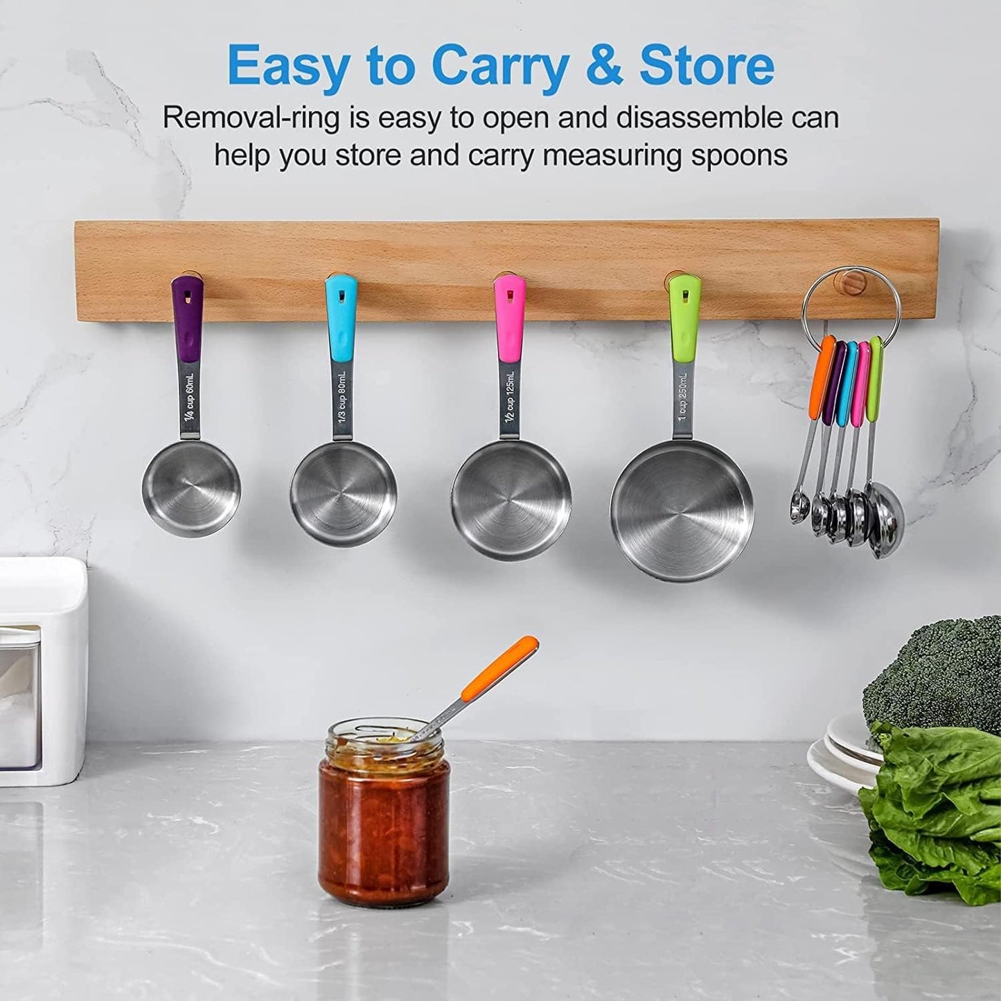 Stainless Steel Measuring Cups Set (8Cups)