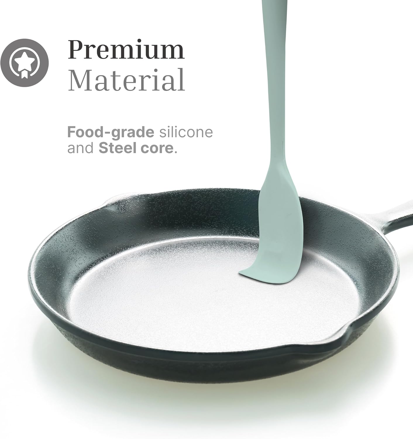 3 Pcs Colorful Silicone Spatula Set, Heat Resistant Rubber Kitchen and Baking Utensils for Non-Stick Cookware with Flexible Edges and Soft Touch Handles