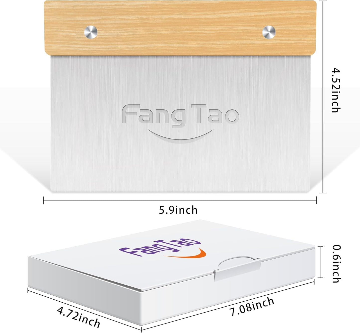 Bench Knife, Bench Scraper, Dough Scraper, Pastry Scraper, Pizza and Dough Scraper Multi-Functional Scraper/chredder, Pizza Knife Food Chopper Baking Supplies Kitchen Scraper