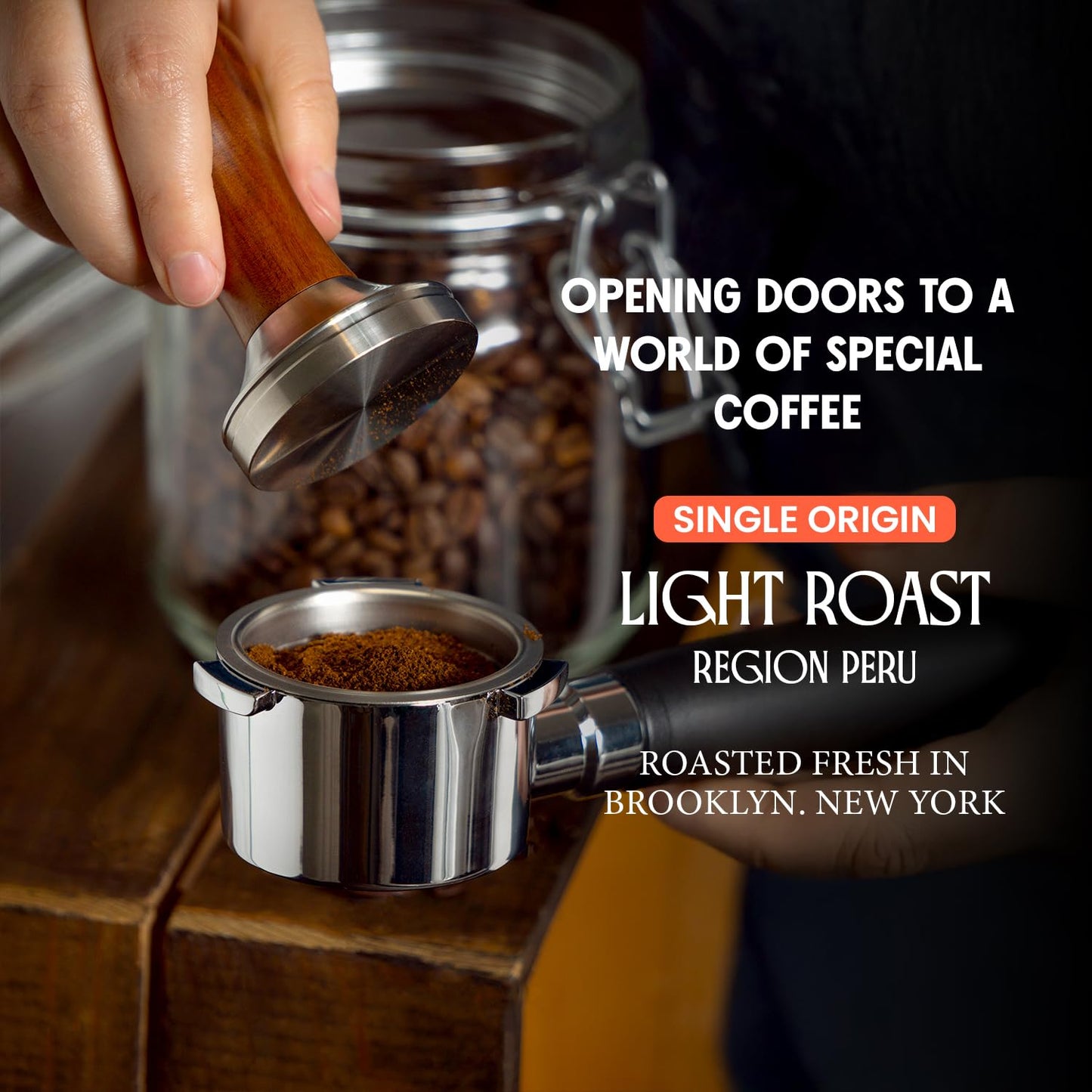 Peru Highlands Ground Coffee, Single Origin Light Roast Ground Coffee with Bright Citrus, Pear, and Honey Floral Finish, christmas coffee 35.2oz (2.2lb) Coffee Bag, Perfect Andes Coffee Gift