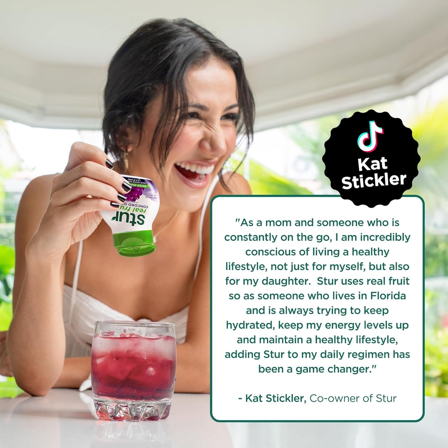 Stur Liquid Water Enhancer | Concord Grape | Naturally Sweetened | High in Vitamin C & Antioxidants | Sugar Free | Zero Calories | Keto | Vegan | 5 Bottles, Makes 120 Drinks