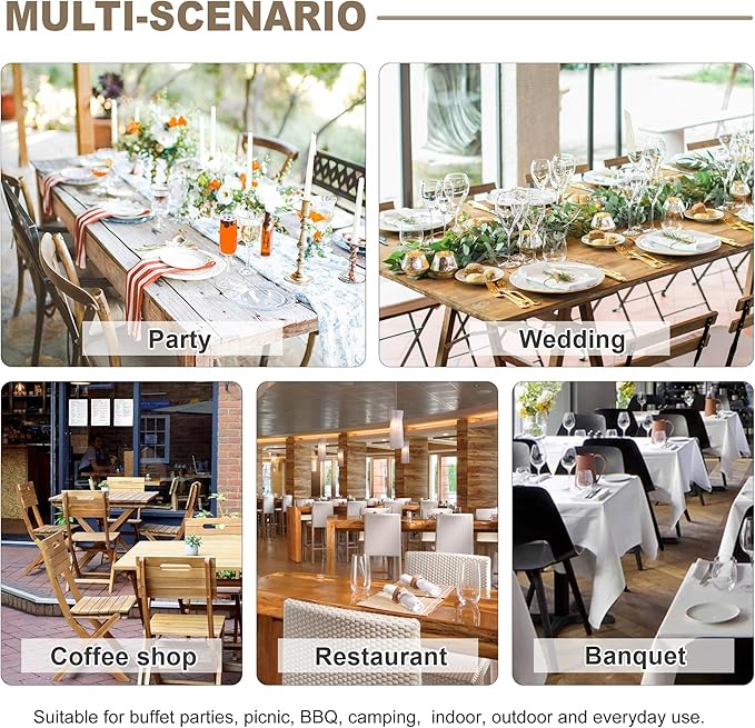 sancua 6 Pack Black Tablecloth 60 x 84 Inch, Rectangle Table Cloth for 4ft Tables - Stain and Wrinkle Resistant Washable Polyester Table Cover for Dining Wedding Banquet Party Buffet Restaurant