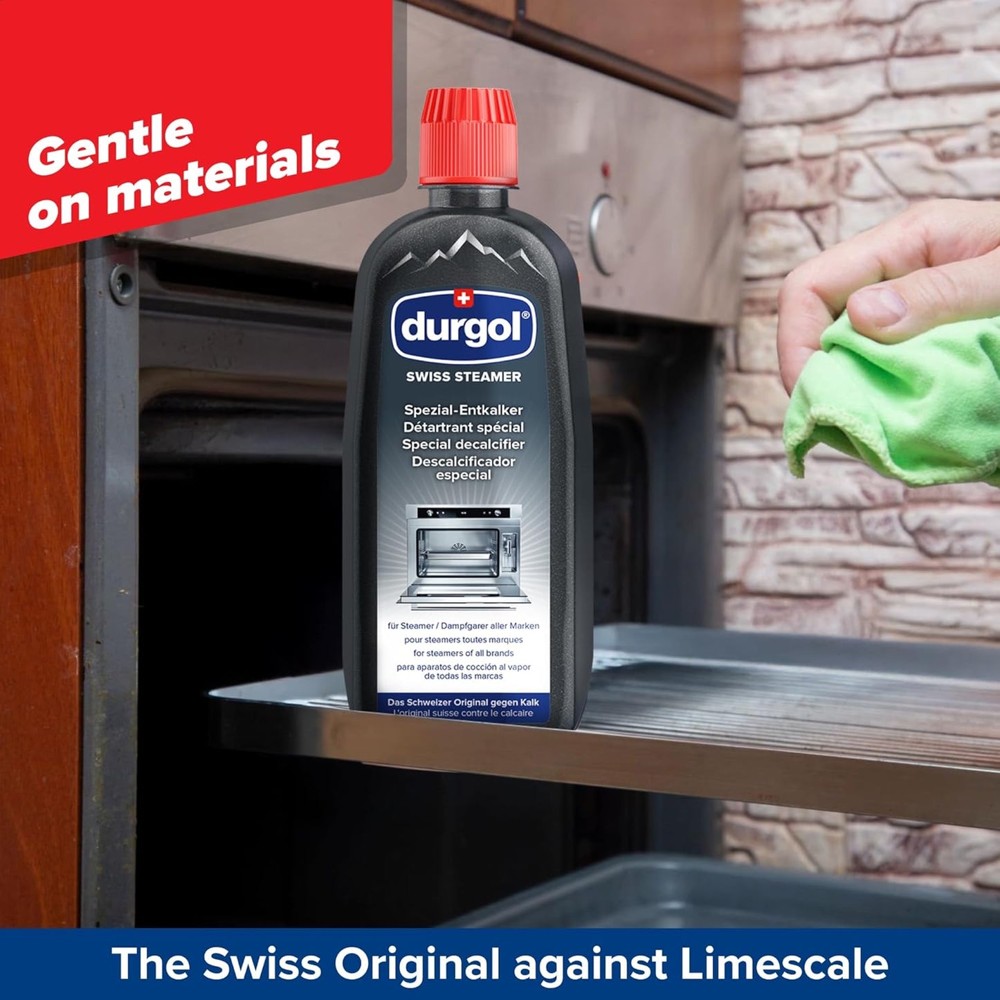 Durgol Swiss Steamer, Descaler and Decalcifier for All Brands of Steamer Ovens, 16.9 Fluid Ounces