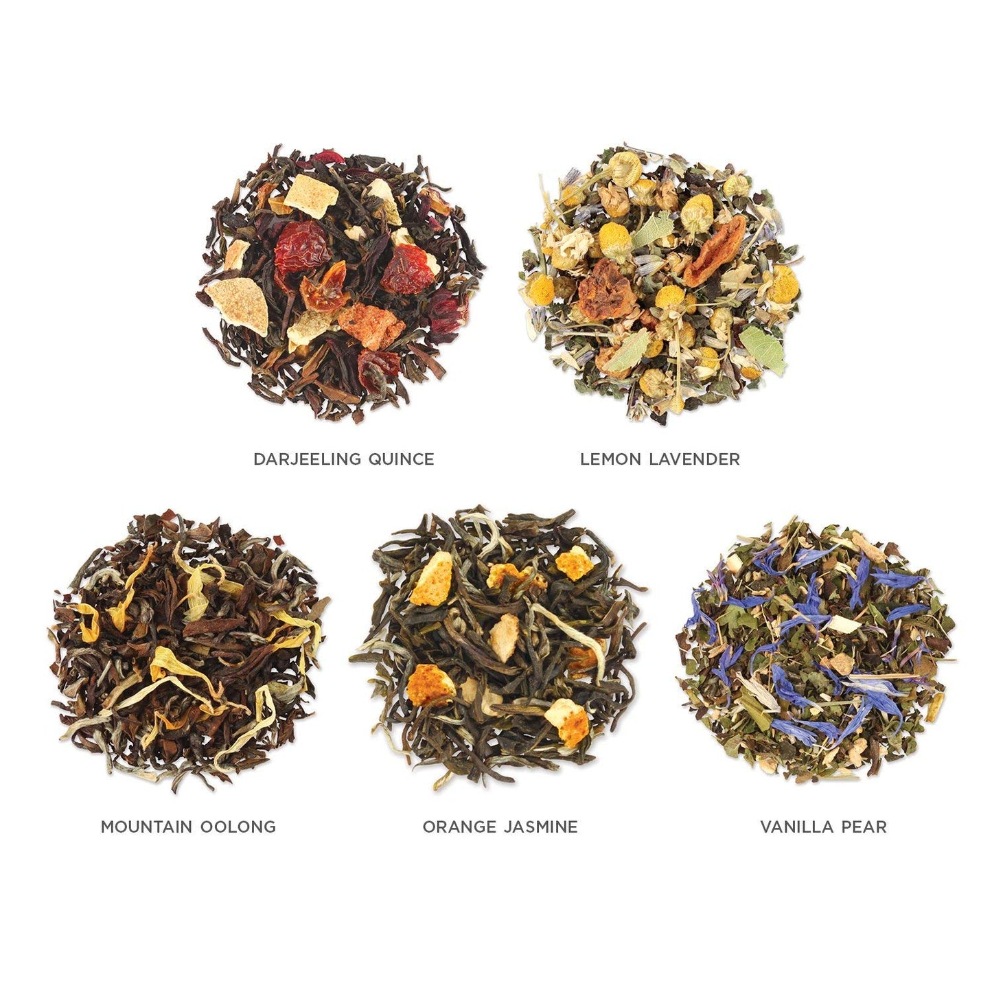 Tea Forte Lotus Single Steeps Loose Leaf Premium Tea Gift Set Sampler, 15 Count 3 of Each Assorted Blends, Pre-Portioned Single Serve Pouches, Steeps 12 oz