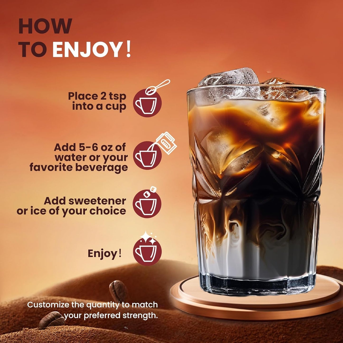 Mushroom Mocha, 10 Mushrooms Blend Mocha Coffee, MCT and Cocoa Powder | Adaptogenic Superfood for Focus, Immunity & Gut Health | Vegan, Gluten-Free, Non-GMO | 8.5 Oz