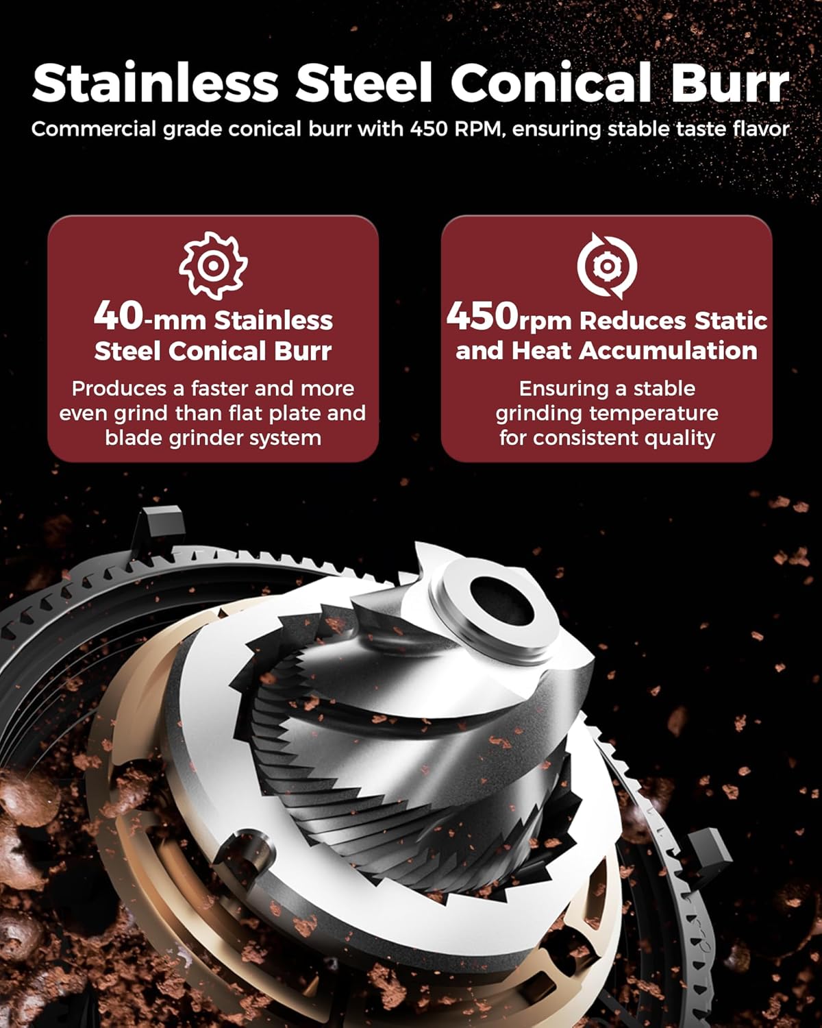 Tuni E2 ๐ฌ๐๐๐๐๐๐๐ ๐ด๐๐๐๐๐๐ with G1 ๐ช๐๐๐๐๐๐ ๐ช๐๐๐๐๐ ๐ฎ๐๐๐๐
๐๐ and ๐ฉ๐๐๐๐๐๐๐๐๐ ๐ท๐๐๐๐๐๐๐๐๐๐ Combo Set | 48 Grind Settings | Professional Home Barista Kit