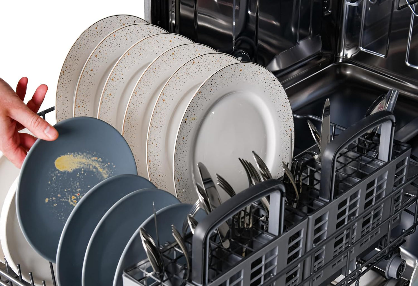 Kenmore Elite 24" Built-In Dishwasher - UltraWash Plus, TurboDry, QuietWash, SmartWash, TurboFlex Third Rack & Reach-Thru Handle - 15 Place Settings - 42 DBA - ENERGY STAR Certified - Stainless Steel