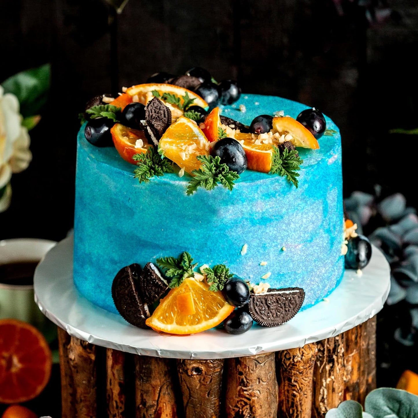 Glitter & Glitz Edible Glitter for Drinks - Premium Drink Glitter Edible Dust for Cocktails, Baking, Brew, Champagne - Luster Dust and Cocktail Glitter - Edible Glitter for Drinks Decoration (Blue, 5Grams)