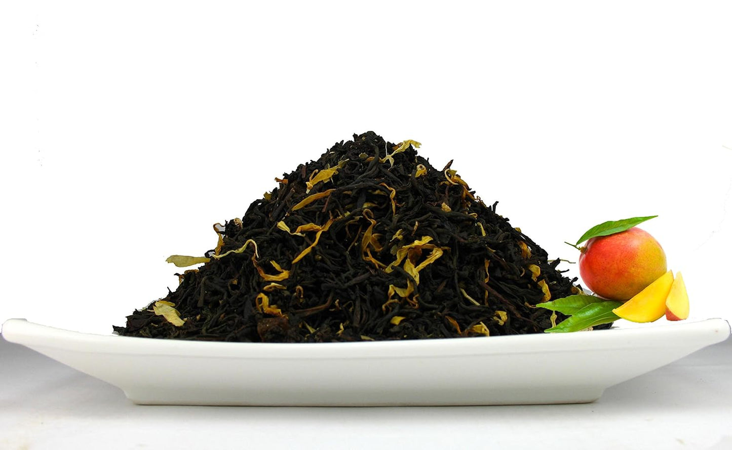 Organic Mango Tea, An Assam Black tea that has aromatic mango bits and natural flavours –2.80 OZ Tea Tin