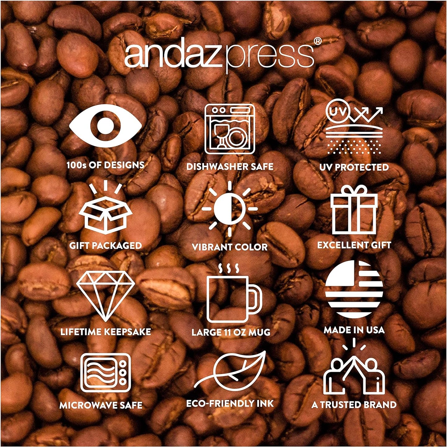 Andaz Press 11oz. Wedding Ceramic Coffee Tea Mug Gift, Fall Autumn Burgundy Orange Peach Flowers Roses Florals, Maid of Honor, 1-Pack, Includes Gift Box