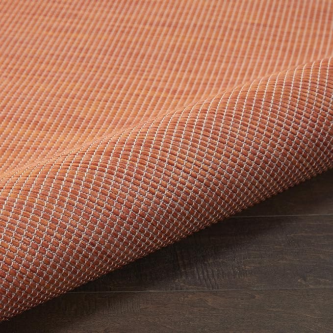 Nourison Home Positano 6' x 9' Terracotta Fabric Modern Area Rug (6' x 9')