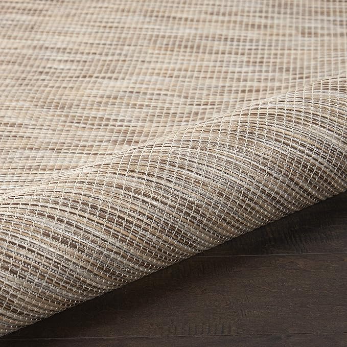 Nourison Home Positano 6' x 9' Beige Fabric Modern Indoor/Outdoor Area Rug