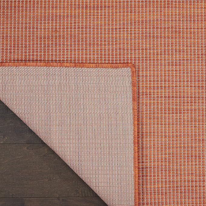 Nourison Home Positano 6' x 9' Terracotta Fabric Modern Area Rug (6' x 9')