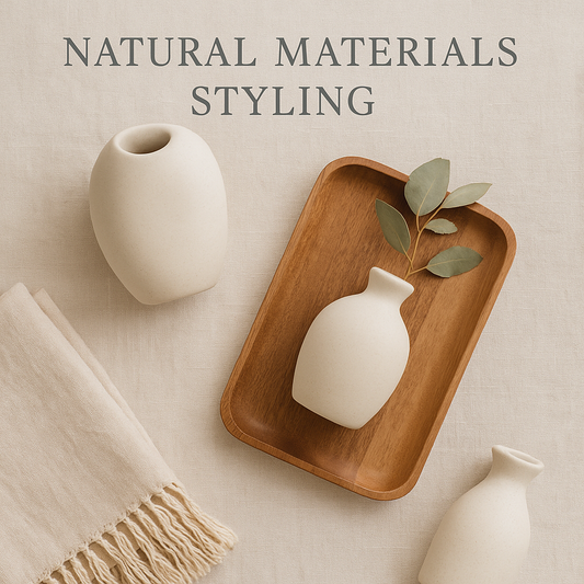 Natural Materials Styling — How to Decorate with Wood, Linen & Ceramics